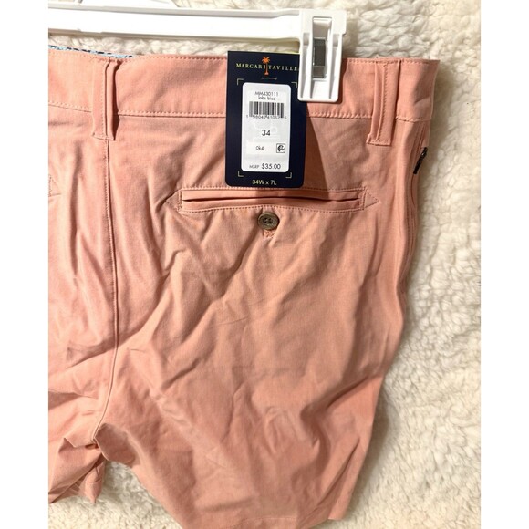 Margaritaville Mens Shorts 34 Waist 7" inseam Lobster Bisque UPF 30, Quick Dry - Picture 4 of 4